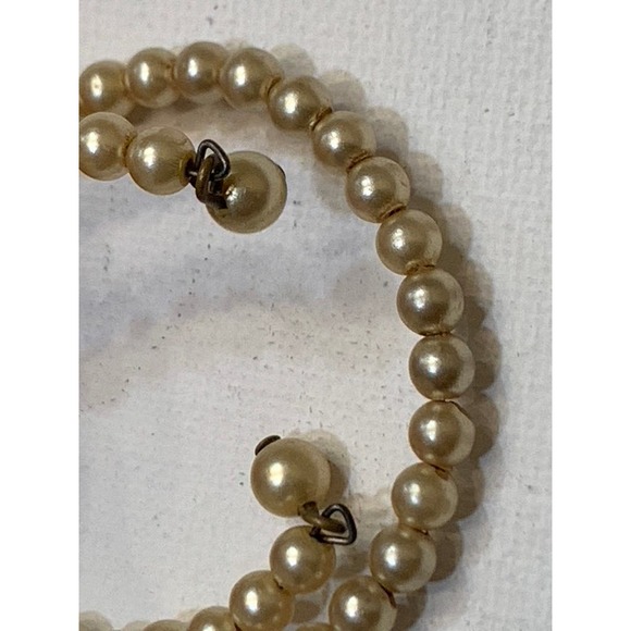 Cultured Pearls Bracelet Small Expandable Memory Wire Wrap Custom Fit - Picture 10 of 15